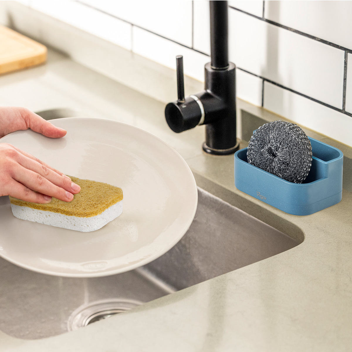 Vigar ヴィガール レンゴWスポンジホルダー Double Sponge Holder （ スポンジホルダー 2段 スポンジ置き スポンジ収納 ） | Vigar | 09