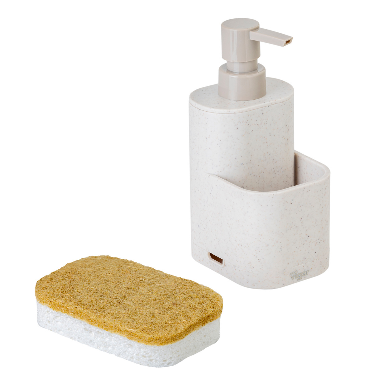 Vigar ヴィガール レンゴ 2ピース シンクキャディセット RENGO 2 Piece Sink Caddy Set （ スポンジホルダー スポンジ置き ディスペンサー付き スポンジ ） | Vigar | 12