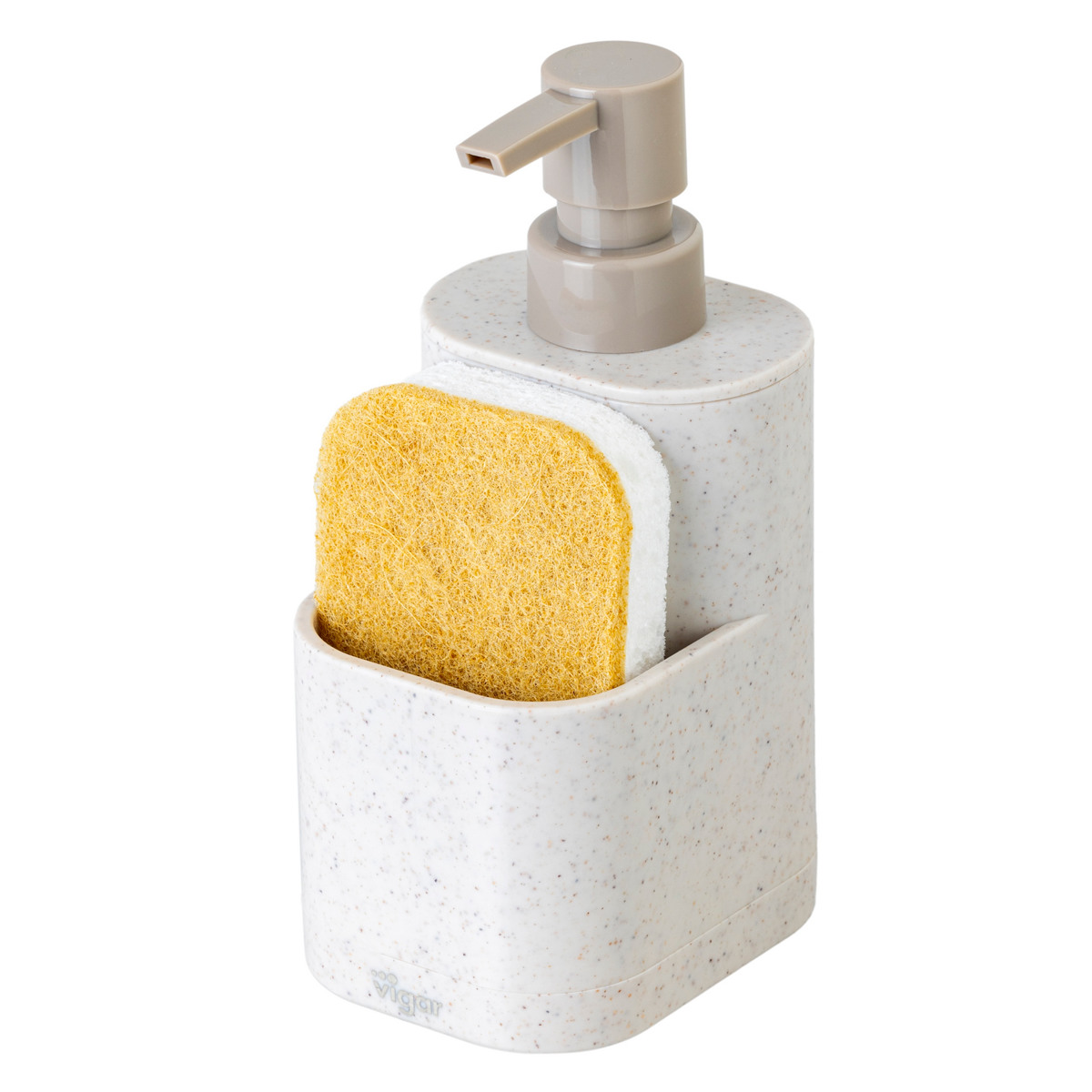 Vigar ヴィガール レンゴ 2ピース シンクキャディセット RENGO 2 Piece Sink Caddy Set （ スポンジホルダー スポンジ置き ディスペンサー付き スポンジ ） | Vigar | 01