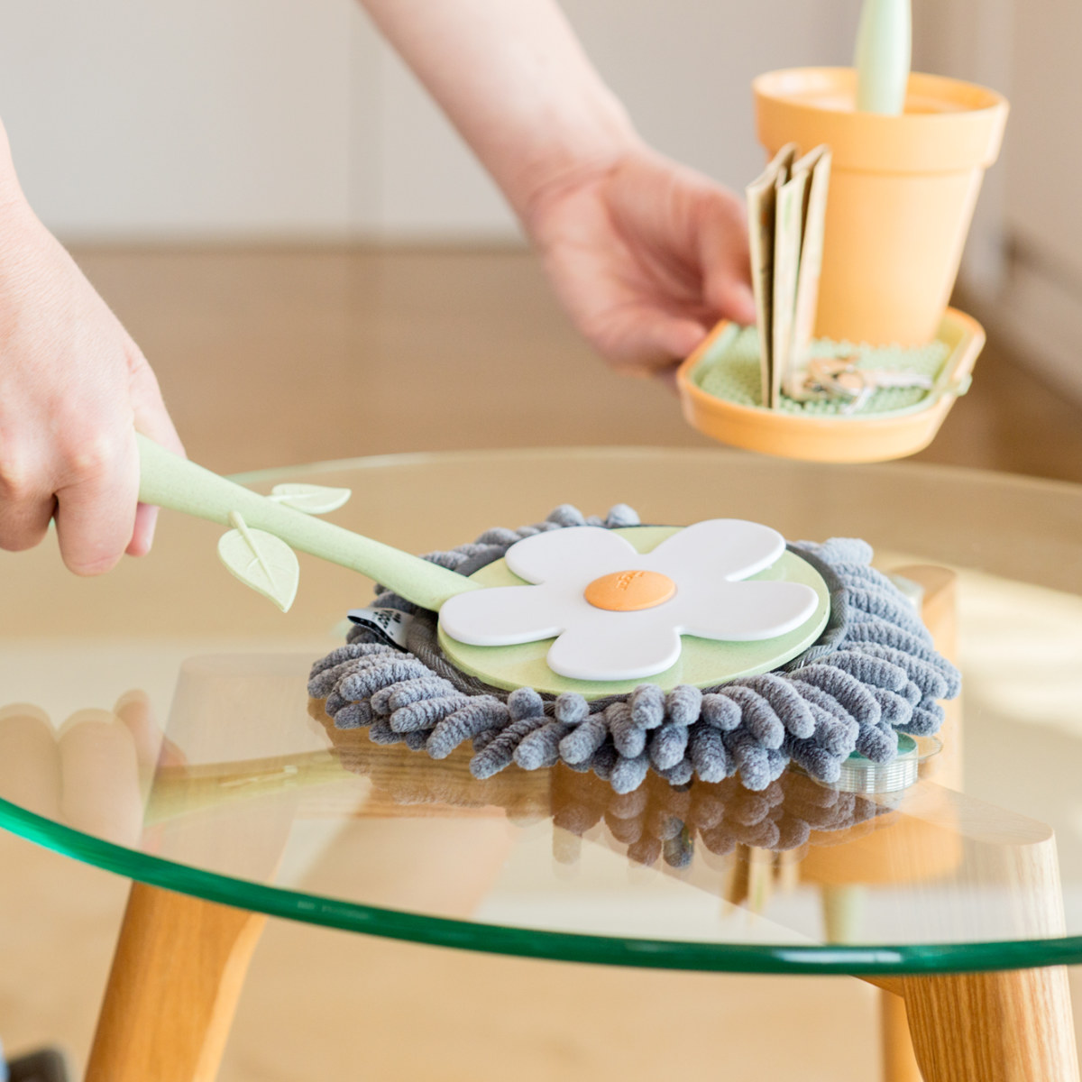 Vigar ヴィガール フローガニック ラウンド マイクロファイバーダスター FLORGANIC Round Microfiber Duster （ ハンドモップ 洗える かわいい ホコリ取り ） | Vigar | 05