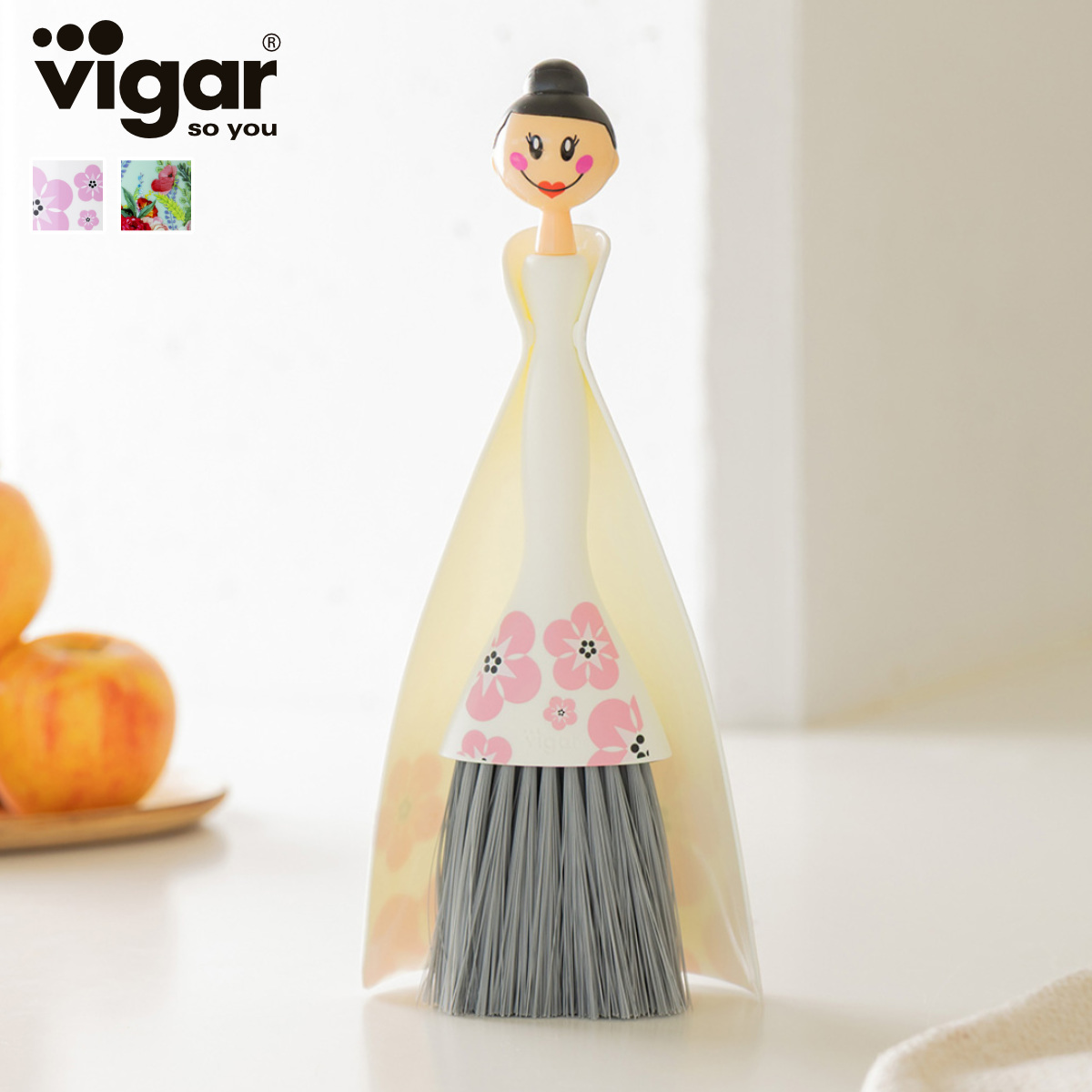 Vigar ヴィガール ドールス ミニ ハンディ セット Dolls Mini Handy Set （ 掃除 ホウキ チリトリ コンパクト かわいい 箒 ミニほうき 卓上 ）