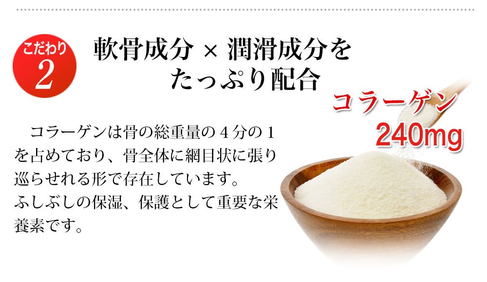 コラーゲンにコンドロイチン