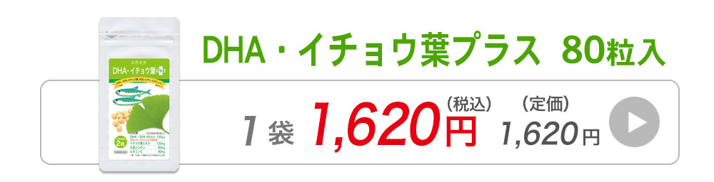 DHA・イチョウ葉プラス 80粒入×6袋（約8カ月分）DHA EPA オメガ３