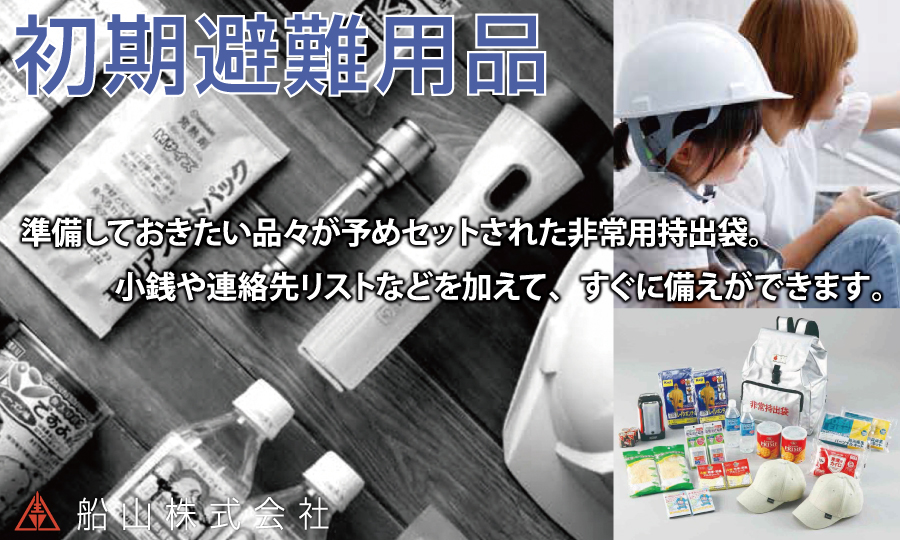 船山株式会社 初期避難用品 非常用持出袋セット E-5 7212031 災害 避難