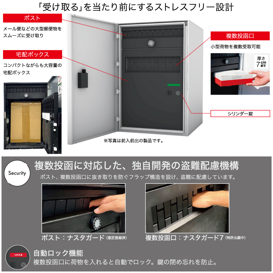 無料☆特典対象】 NASTA ナスタ Nasta Box + POST ・宅配ボックス：L