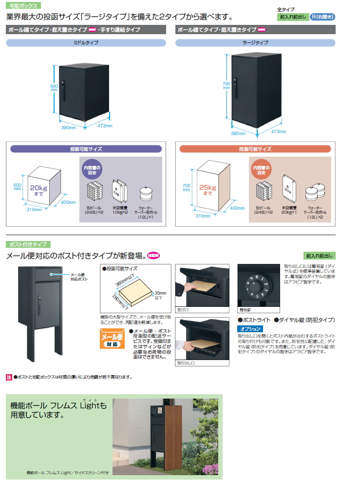 無料プレゼント対象商品】 門柱 ポスト 宅配ボックス 三協アルミ 三協