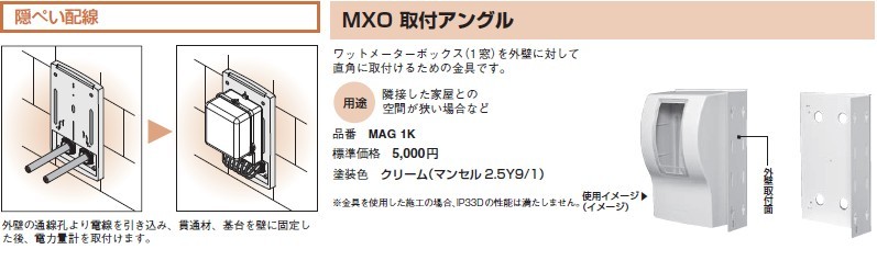 別倉庫からの配送】 ワットメーターボックス MXO131BR 河村電器 材料、資材