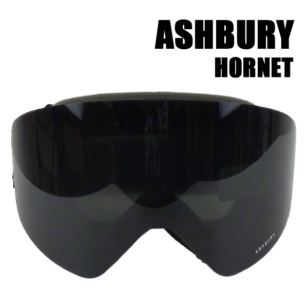 値下げしました！アシュべリー スノボ ゴーグル ASHBURY HORNET STEALTH TRIANGLE DARK SMOKE HN9 M9  SNOW GOGGLE スノーボード 22-23 マグネットレンズ