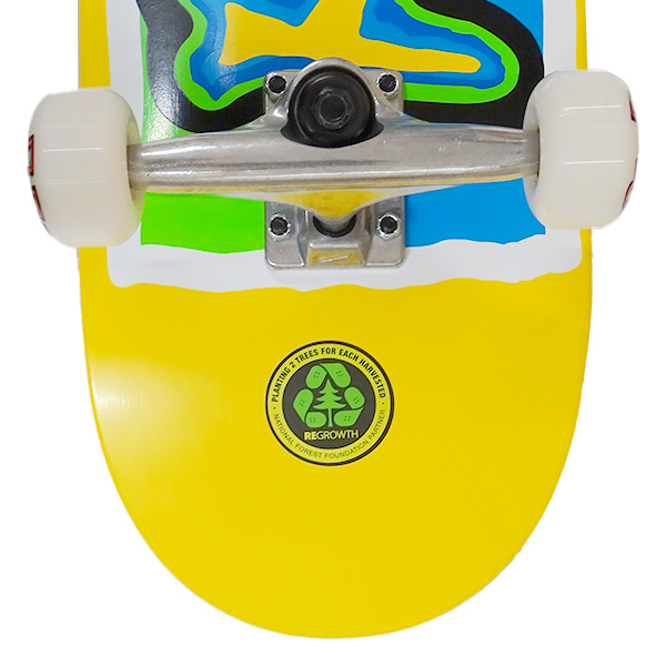 値下げしました！BLIND/ブラインド コンプリートスケートボード/スケボー COLORED LOGO 8.0 YELLOW COMPLETE SK8  [返品、交換及びキャンセル不可]