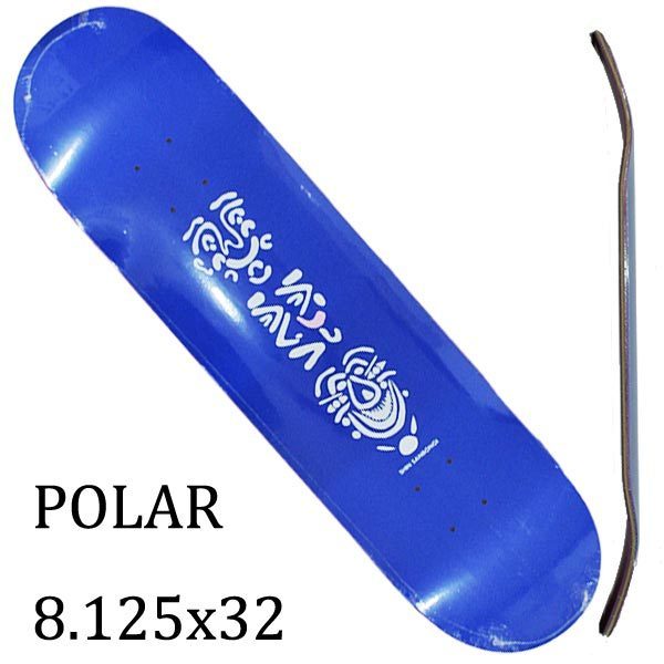 オープニングセール POLAR ポーラー 【激安セール】 SHIN SANBONGI FACES 8.125 スケートボード BLUE SK8  交換及びキャンセル不可 DECK 返品 スケボーデッキ