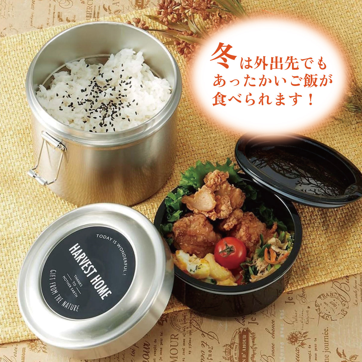 スケーター 抗菌 真空 保温 弁当箱 総 容量 600ml 保温弁当箱 保温