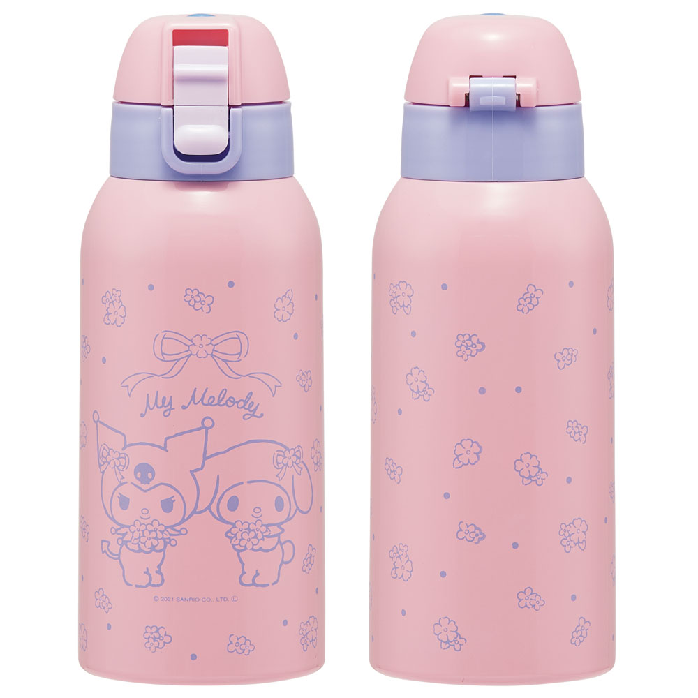 マイメロディ カバー付き 直飲み 水筒 600ml 保冷専用 KSTCH6