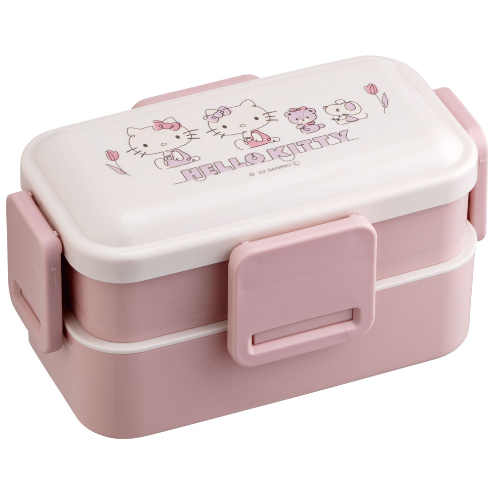 ハローキティ 弁当箱 大人 子供 二段 仕切り 食洗機 レンジ 対応 