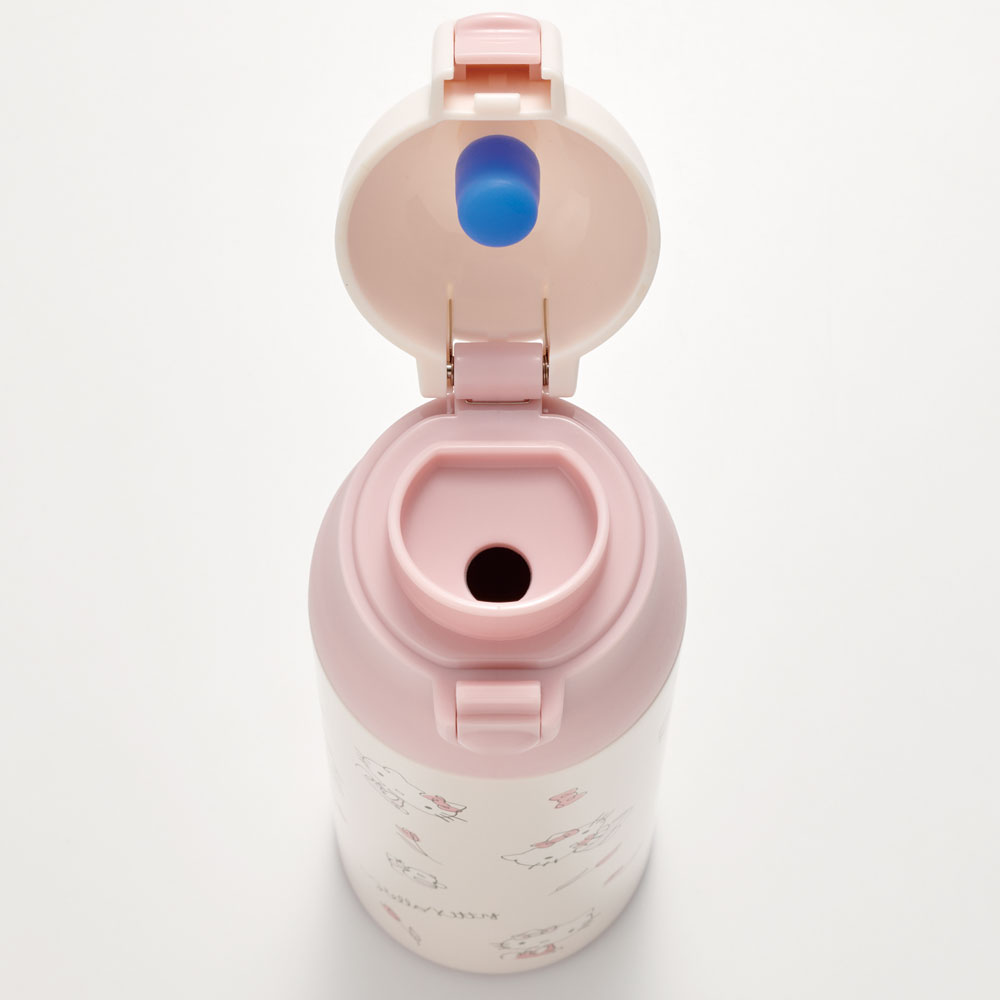 ハローキティ ステンレス マグ ボトル 500ml ロック 付き ワンプッシュ