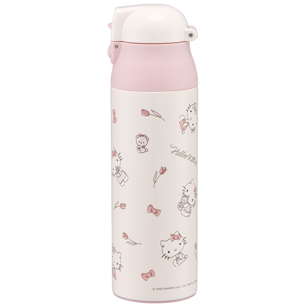 ハローキティ ステンレス マグ ボトル 500ml ロック 付き ワンプッシュ