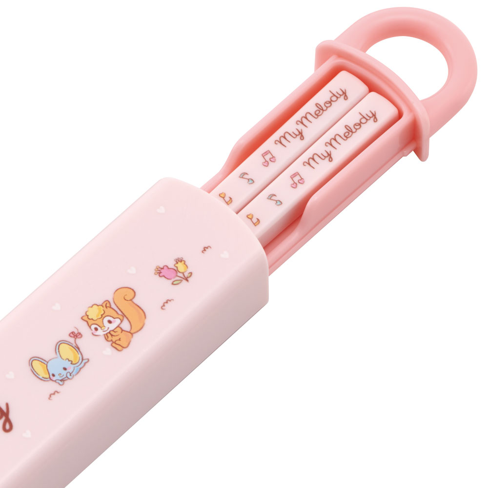 マイメロディ スケーター お箸セット 食洗器対応 箸入れ 抗菌