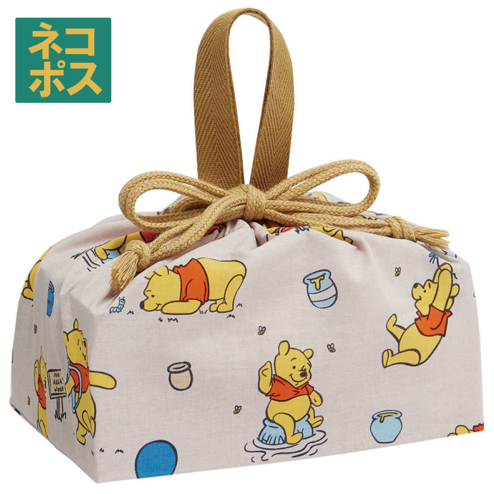 くまのプーさん お弁当袋 幼稚園 キャラクター ランチ巾着 子供 巾着袋