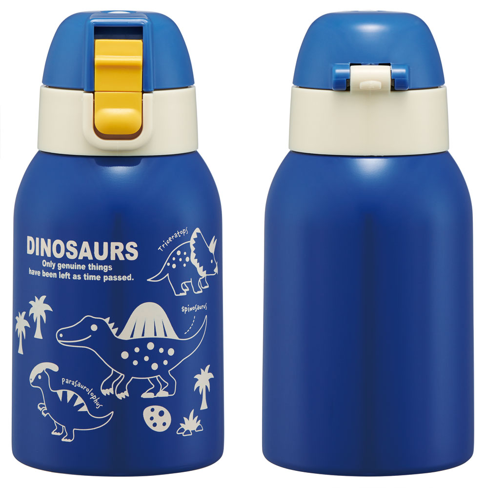 スケーター カバー 付き 直飲み 水筒 400ml 保冷専用 KSTCH4 ディノ