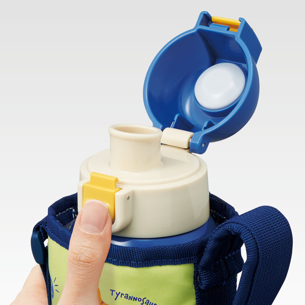 スケーター カバー 付き 直飲み 水筒 400ml 保冷専用 KSTCH4 ディノ