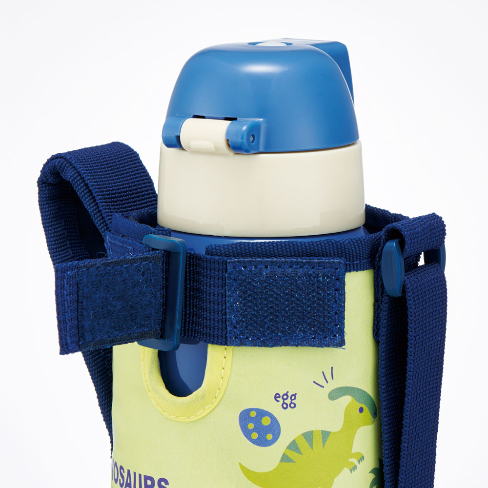 スケーター カバー 付き 直飲み 水筒 400ml 保冷専用 KSTCH4 ディノ