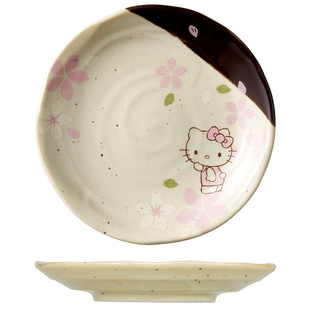 ハローキティ 小皿 13cm お皿 取り皿 食器 グッズ プレゼント 美濃焼き