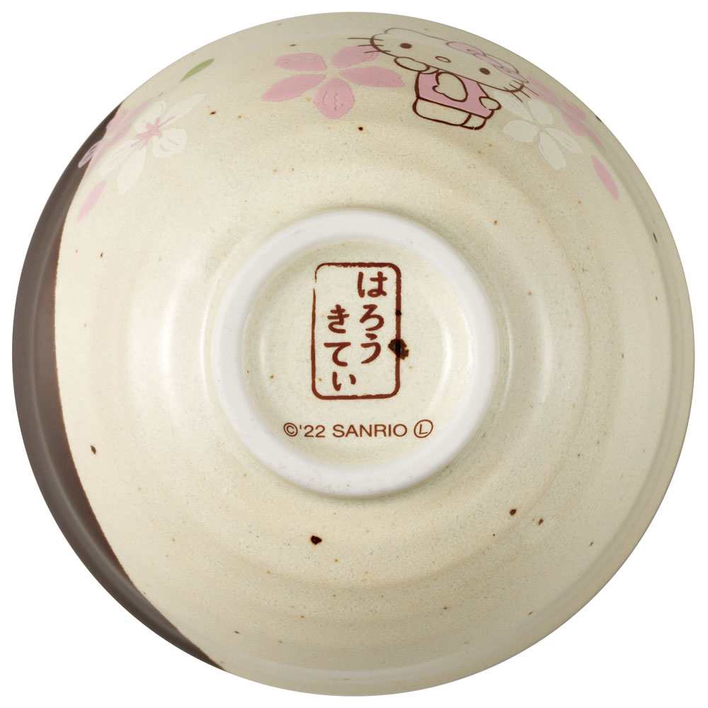 新品　レトロ　2000年　ハローキティ オウギ　桜　和風　中皿　小鉢　多用丼 ハローキティ お茶碗 和食器 お皿 和食 おしゃれ モダン かわいい 大人