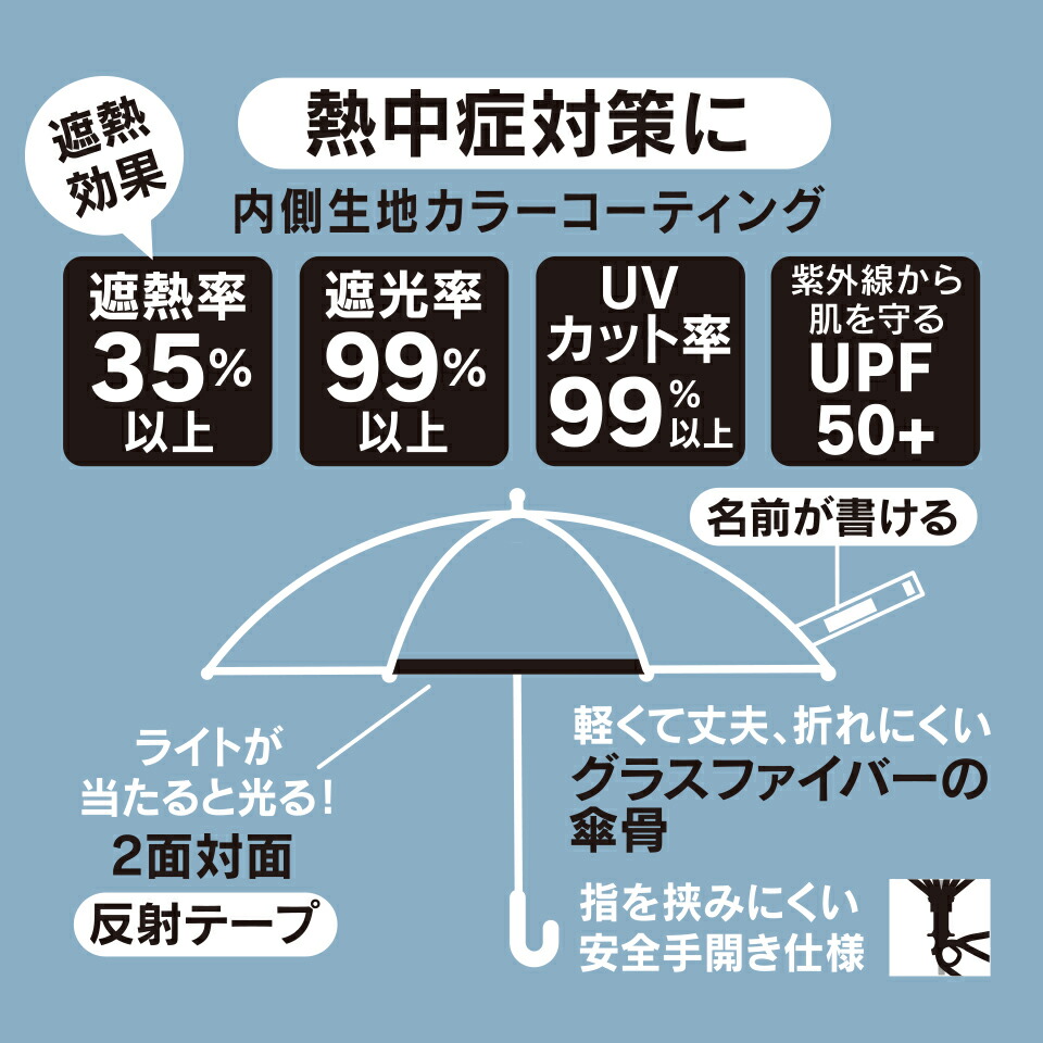 子供 傘 45cm 晴雨兼用 男の子 女の子 手開き 5歳 6歳 7歳 8歳 小学校 小学生 通学 おしゃれ かわいい 子ども キッズ キャラクター 子供用 | スケーター | 10