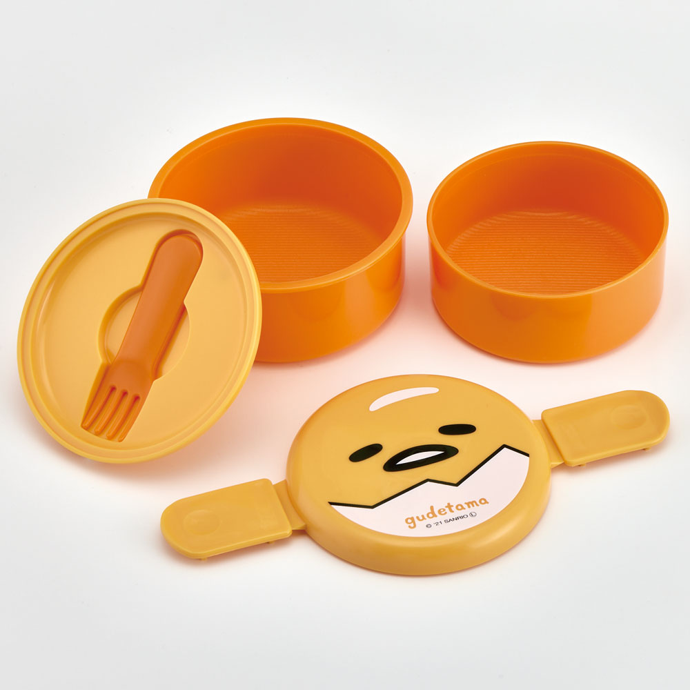 ぐでたま スケーター お弁当箱 二段 500ml レンジ対応 食洗機対応 丸型