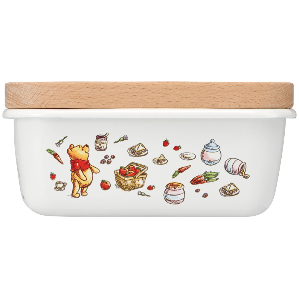 Disney（ディズニー） ホーロー バターケース 木 蓋付き グッズ