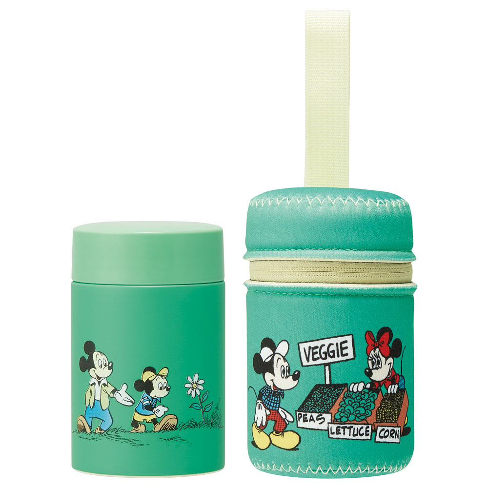 カバー 付き ステンレス ミニ ポット 180ml 軽量 保温 保冷 ミニ 少量 スケーター KLJFV2 ミッキーマウス ミッキー Mickey 男の子 女の子