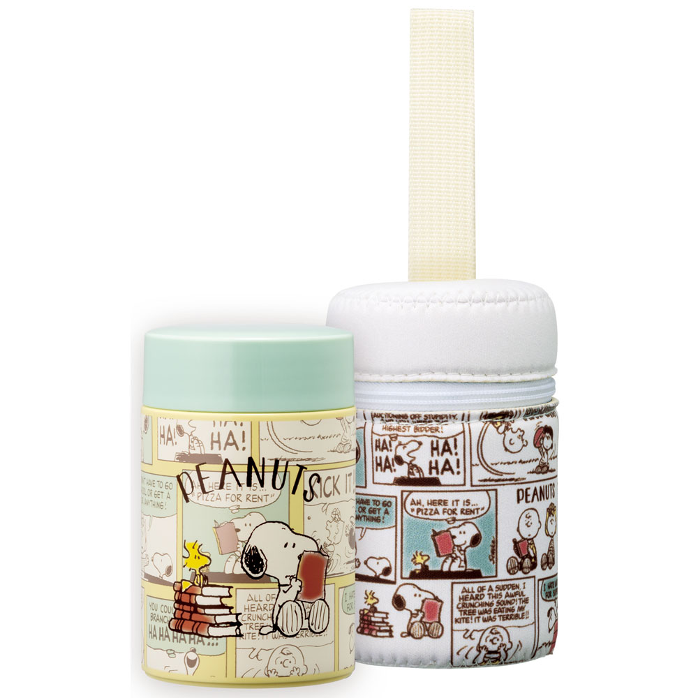 SNOOPY（スヌーピー） カバー 付き ステンレス ミニ ポット 180ml 軽量