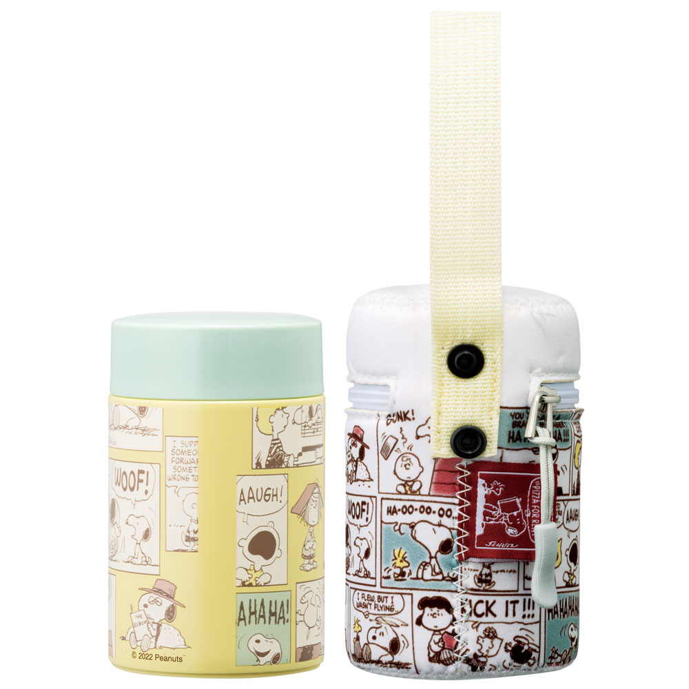 SNOOPY（スヌーピー） カバー 付き ステンレス ミニ ポット 180ml 軽量