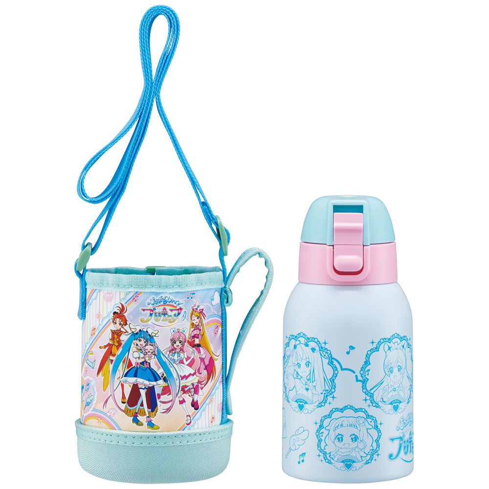 スケーター カバー 付き 直飲み 水筒 400ml 保冷専用 ステンレス 子供