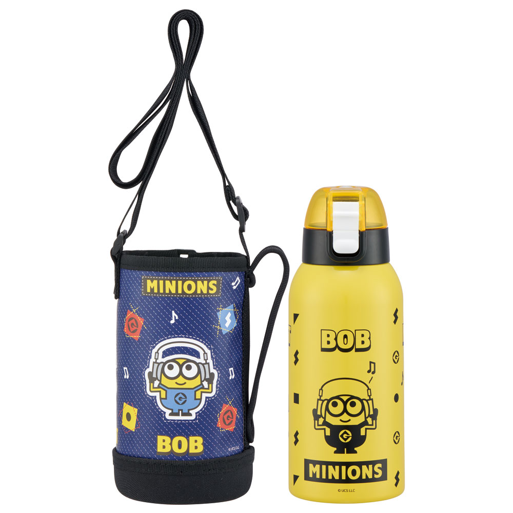 MINIONS（ミニオンズ） カバー付き 直飲み 水筒 600ml 保冷専用 KSTCH6