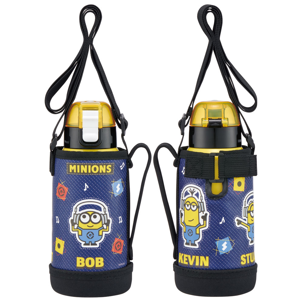 MINIONS（ミニオンズ） カバー付き 直飲み 水筒 600ml 保冷専用 KSTCH6