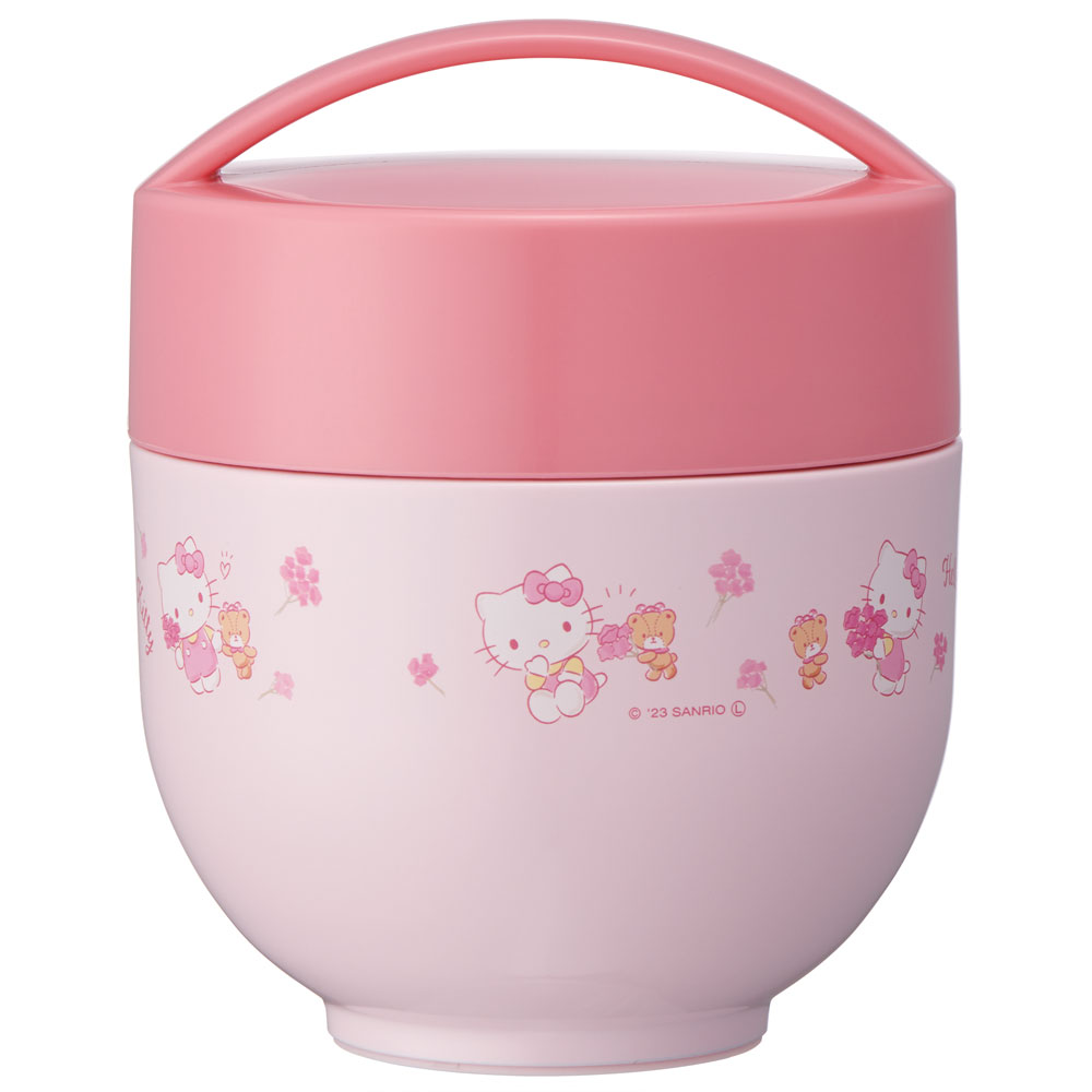 ハローキティ 抗菌 保温 ランチ ジャー 540ml お弁当箱 カフェ丼