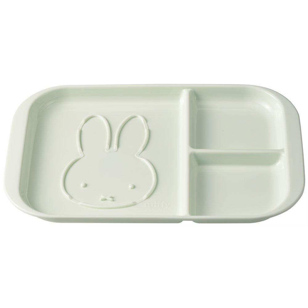 モーニングプレート ワンプレート 皿 仕切り 子供 ランチプレート キャラクター skater スケーター MPLS1 ミッフィー Miffy うさこちゃん 女の子 女性 | Miffy