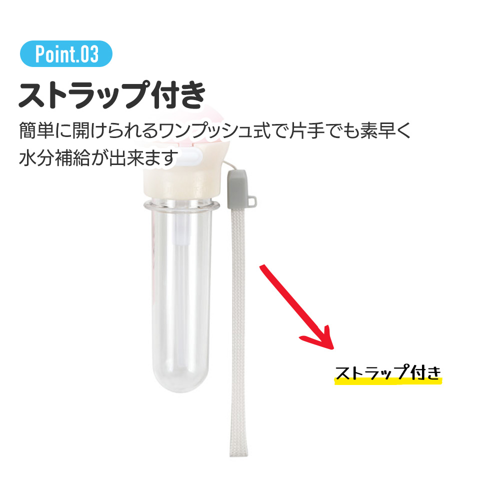 スケーター 携帯用ペットボトルストローホッパーキャップ