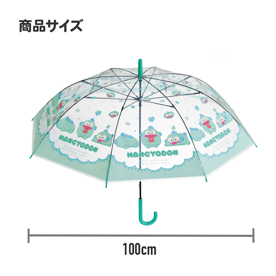 ビニール傘60cm UBV1N キャラクター ハローキティ はんぎょどん クロミ シナモロール ポチャッコ 長傘 透明 サンリオ sanrio  スケーター