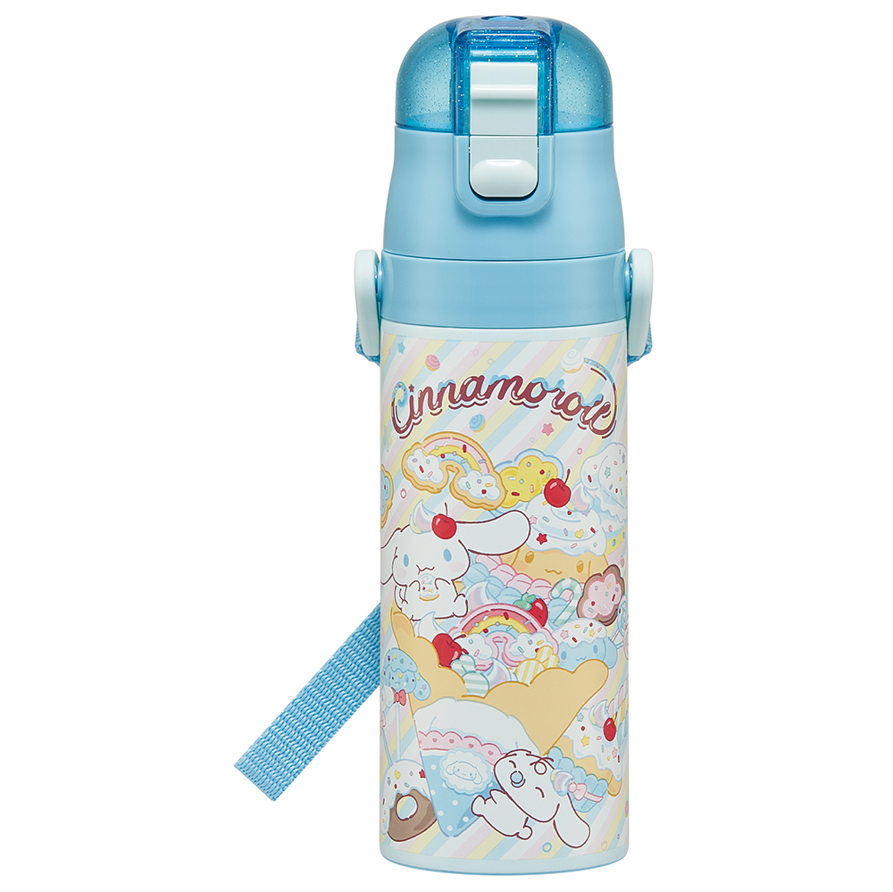 3954⭐️ボリューム筒形SD⭐️かすり⭐️ベイン⭐️ピコ⭐️超コンパクト⭐️曽田園芸⭐️ sanrio（サンリオ） スケーター 水筒 子供 470ml 直飲み ダイレクト