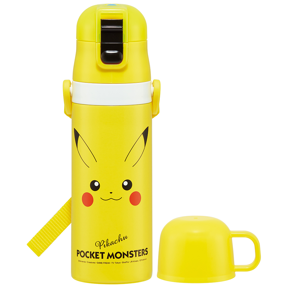 Pokemon（ポケモン） スケーター 水筒 子供 2WAY 直飲み 470ml コップ