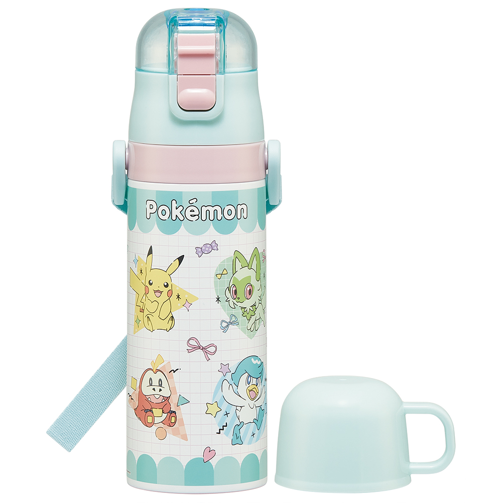Pokemon（ポケモン） スケーター 水筒 子供 2WAY 直飲み 470ml コップ