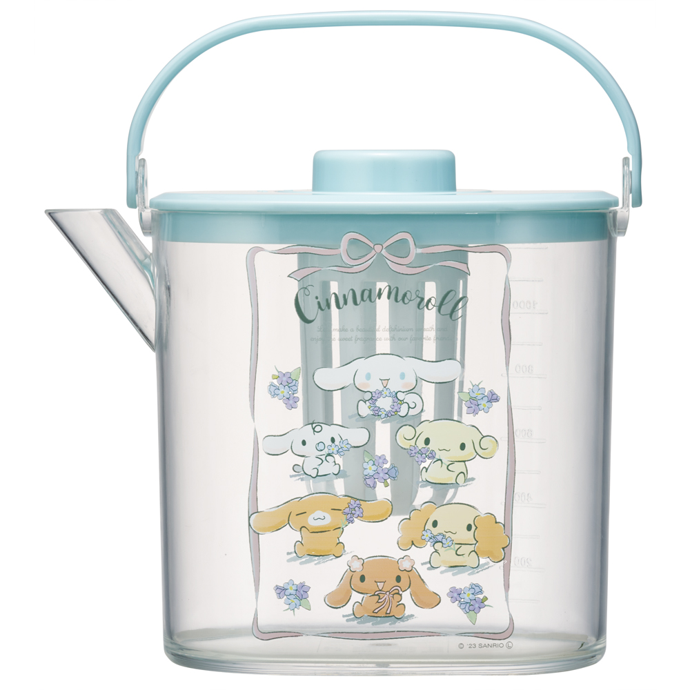 sanrio（サンリオ） 冷茶ポット 1.2l 冷水筒 ピッチャー 茶漉し付き
