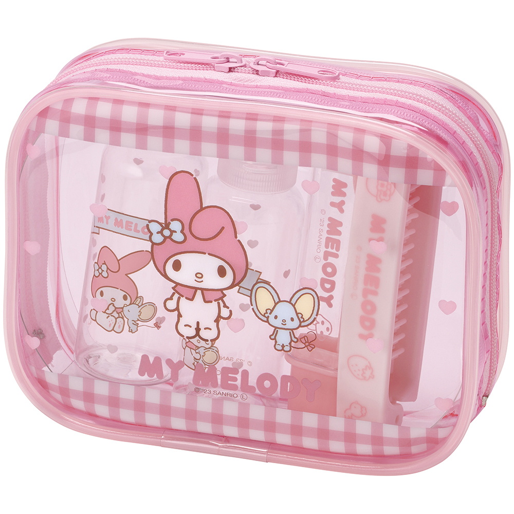 sanrio（サンリオ） トラベルセット 歯ブラシ くし ポーチ ボトル 携帯