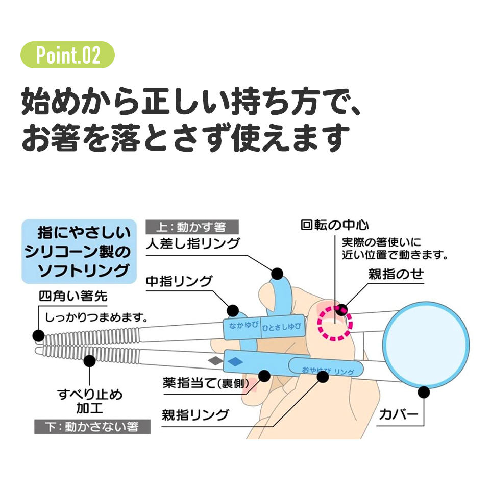 デラックス トレーニング箸  お箸 箸 子供 練習 右利き ベビー キッズ お箸の練習 子ども スケーター ADXT1 | ハローキティ | 06