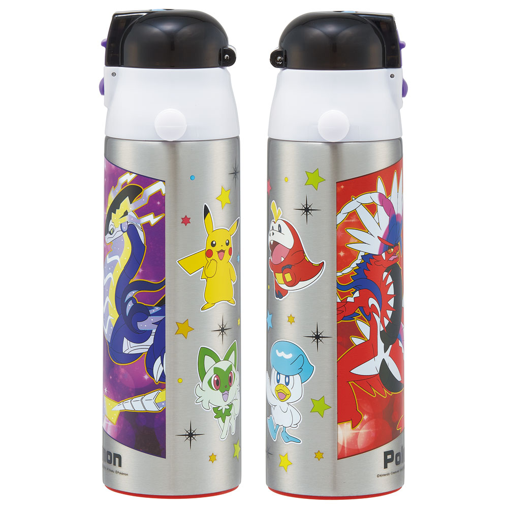 水筒 キッズ 直飲み ワンタッチ ステンレス 保冷 軽い 580ml キャラクター 子供 skater スケーター SKDC6 ポケットモンスター 23N ポケモン ピカチュウ 男の子｜skater-koshiki｜12