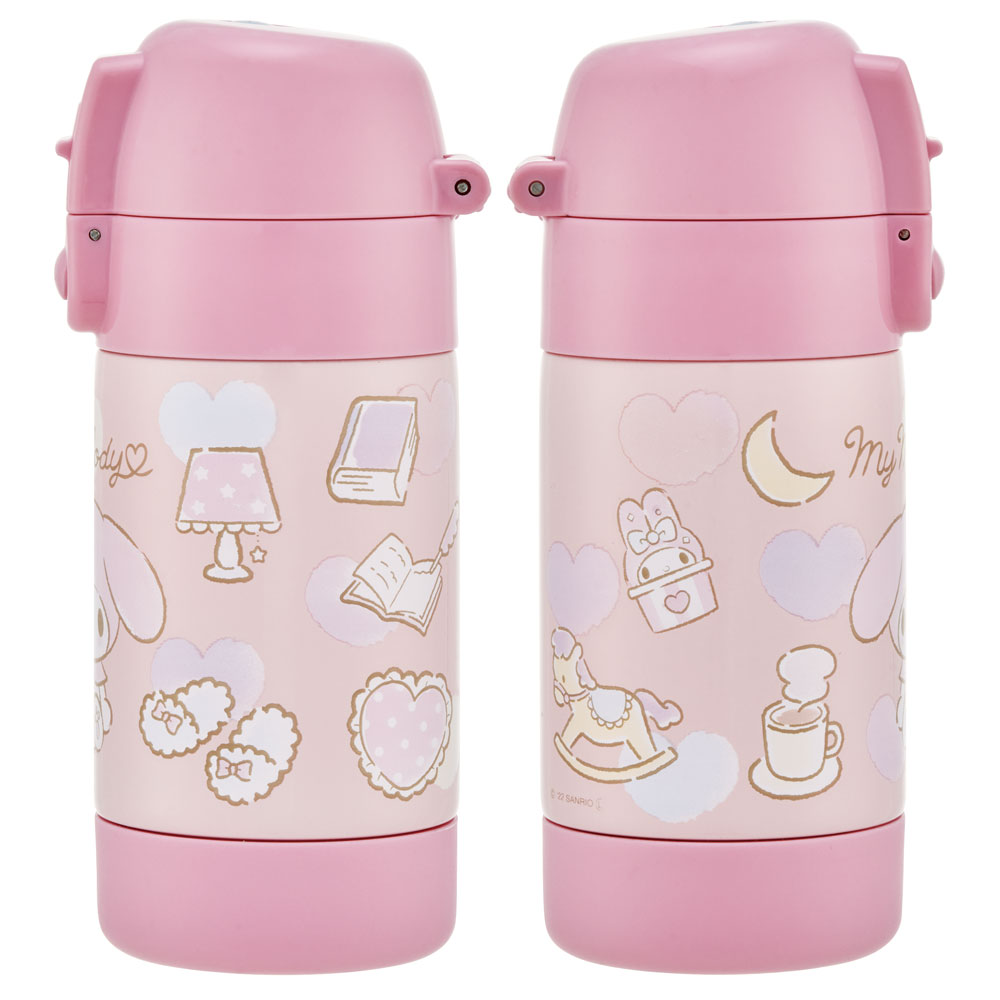マイメロディ 常温用 直飲み 水筒 380ml 1層 ステンレス マグ マイメロディ 常温用 直飲み 水筒 380ml 1層 ステンレス マグ