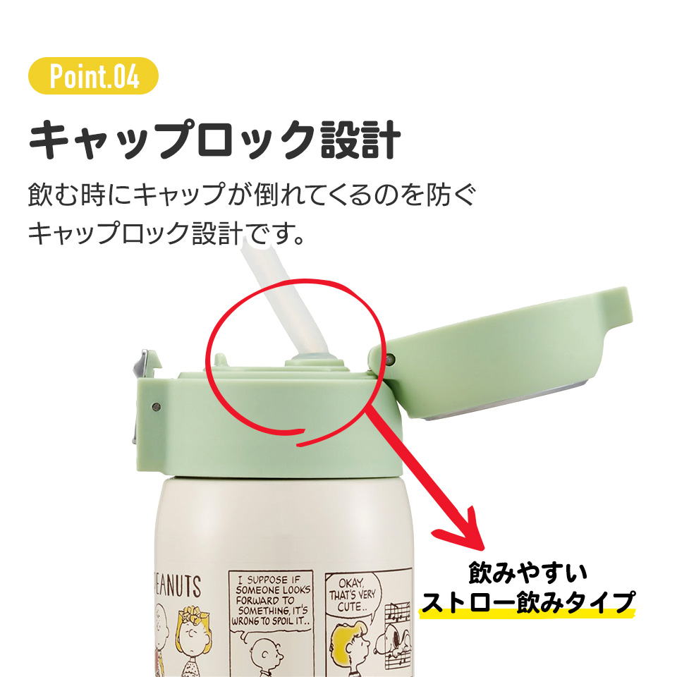 水筒 女子 おしゃれ ワンタッチ ストロー ボトル 350ml ステンレス