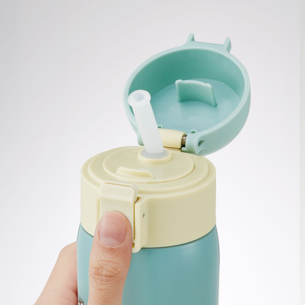 スタジオジブリ スケーター 水筒 ワンタッチ ストロー ボトル 480ml