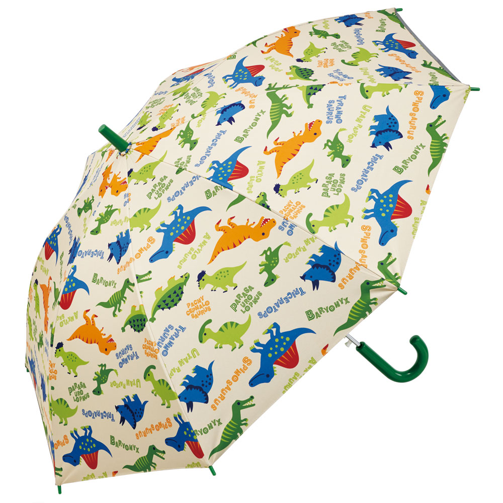 Yahoo! Yahoo!ショッピング(ヤフー ショッピング)子供 傘 55cm 晴雨兼用 ジャンプ式 ジャンプ傘 8歳 9歳 10歳 小学校 小学生 通学 スケーター UBSR3 ディノサウルス 恐竜 ダイナソー 男の子 男子